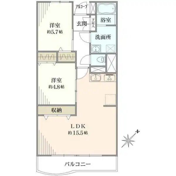 新日本サンライズ行徳 間取図