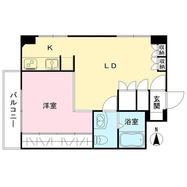 洗足池ローズベイハイツ 間取図