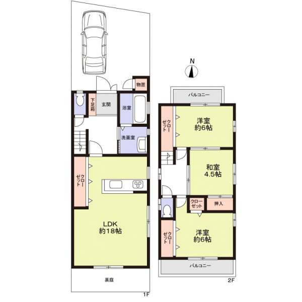 京都市右京区太秦多藪町 間取図