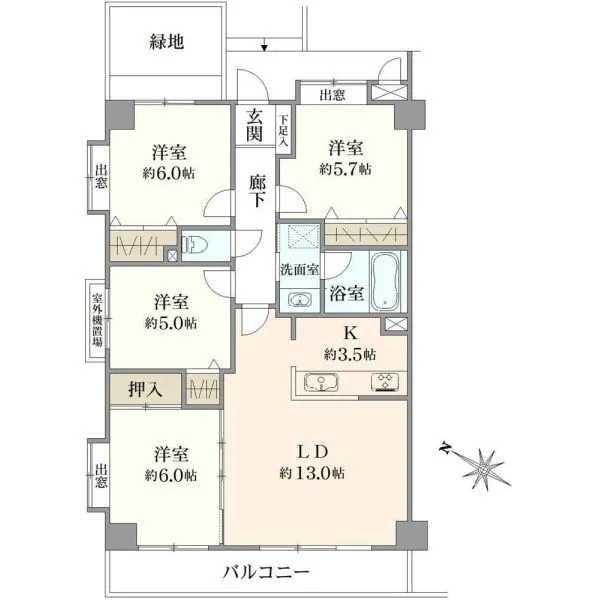 ジェイシティ松戸 間取図