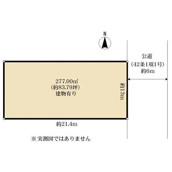 川口市上青木西３丁目 敷地図