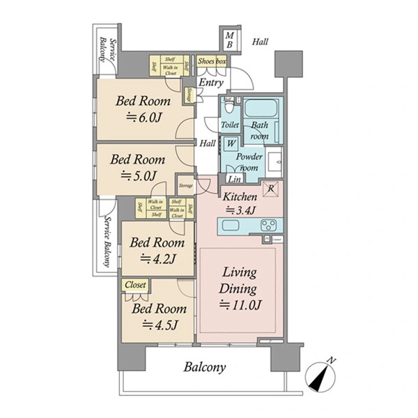 バウス金町 間取図