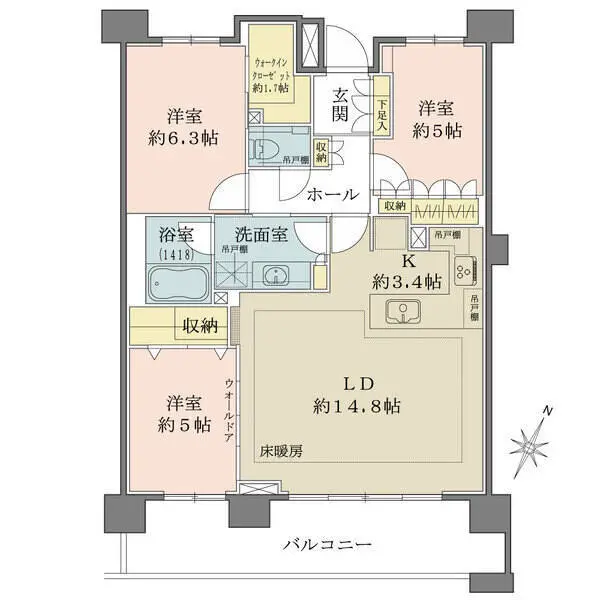 パークホームズ目白ザテラス 間取図