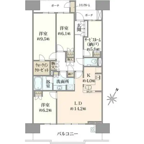 プラウド新浦安 間取図