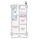 ライオンズマンション上本町 間取図