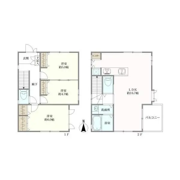 練馬区春日町２丁目 間取図