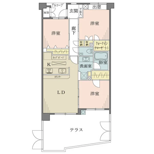 藤和南荻窪二丁目ホームズ 間取図