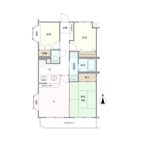 エスポワール五月台第２ 間取図