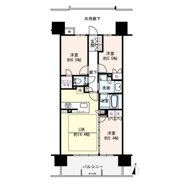 大阪府高槻市天神町２丁目 間取り図