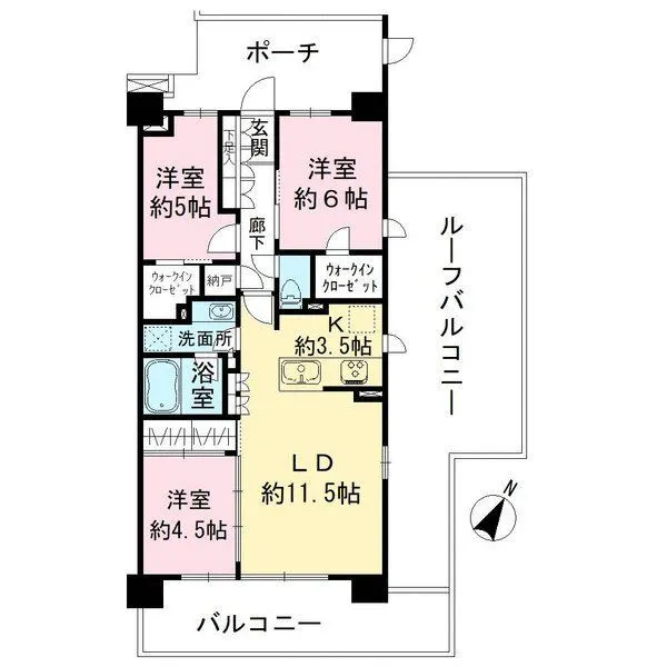 パークホームズ武蔵新城フィールドレジデンス 間取図