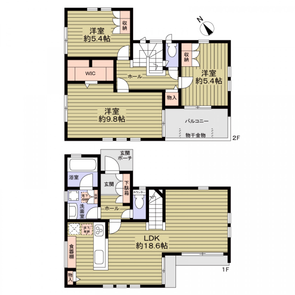 京都市伏見区桃山町安芸山 間取図