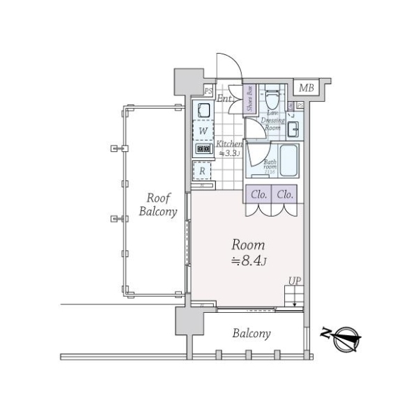 イクサージュ目黒 間取図