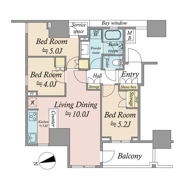 ザ・パークハウス上野レジデンス 間取図