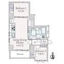 グローリオ　コンフォート東京菊川 間取図