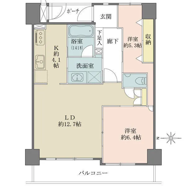 ベルシャトゥ御所南堺町 間取図