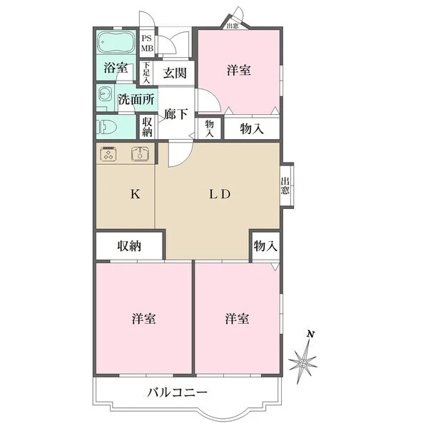 サンハイツ川崎 間取図