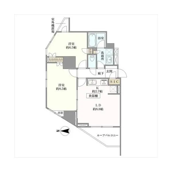 グローベルザ・ステーション三ノ輪 間取図