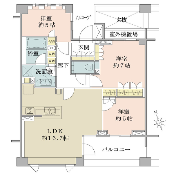 パークハウス玉川岡本 間取図