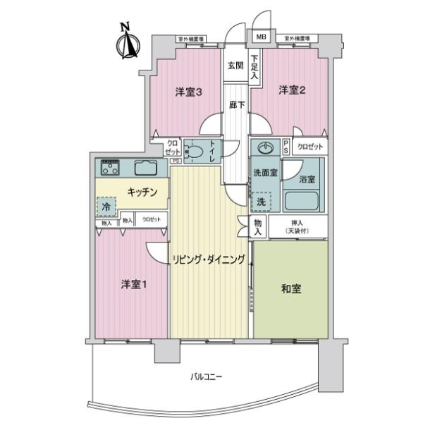 ダイアパレスグランデ西台 間取図