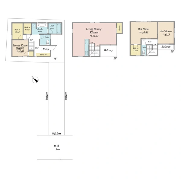 川崎市幸区北加瀬１丁目 間取図