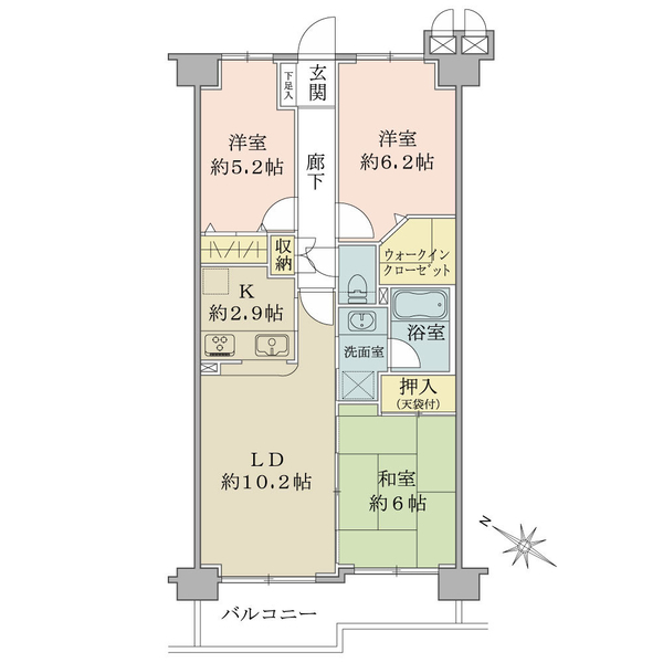 メゾンエクレーレ町田 間取図