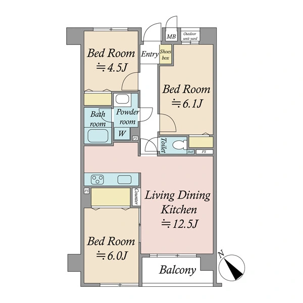 アーベイン朝霞マインプレイス 間取図