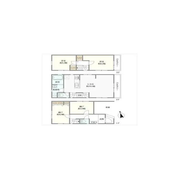 板橋区向原１丁目 間取図