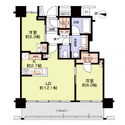 パークタワー東雲 間取図