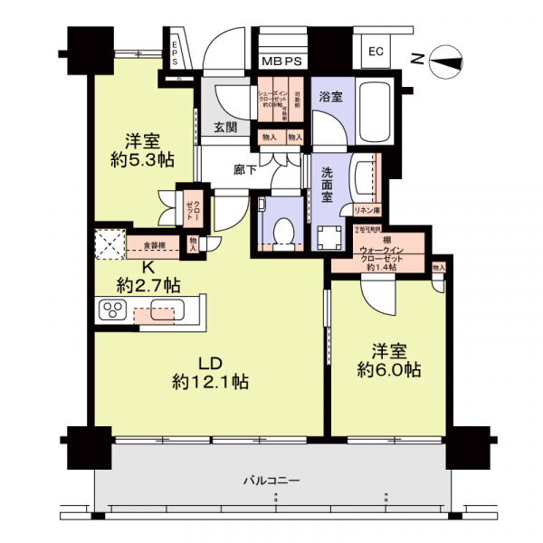 パークタワー東雲 間取図