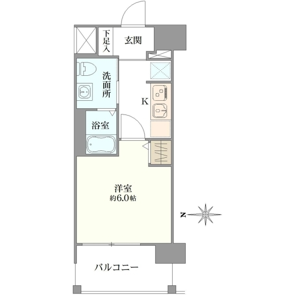エストーネ京都二条 間取図