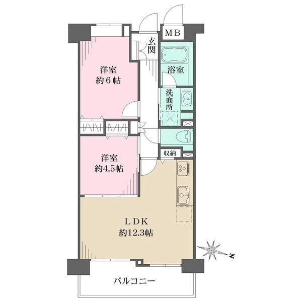 レーベン三宮 間取図