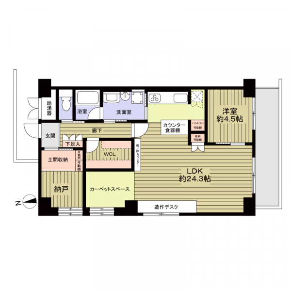 ライオンズマンション八事ガーデン壱番館 間取図