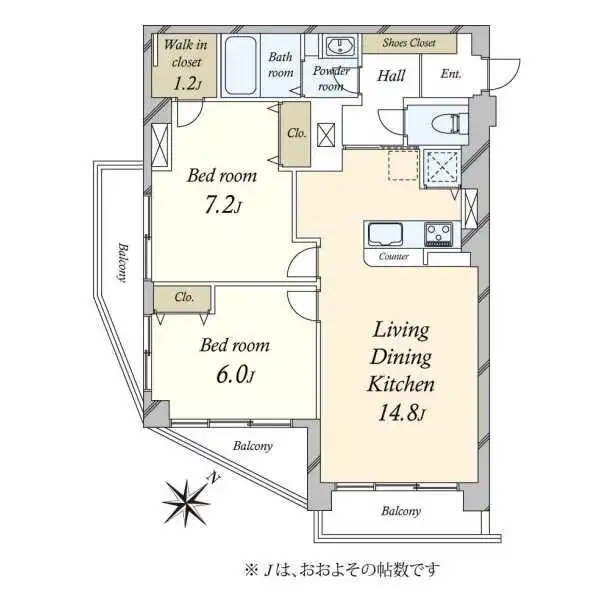 恵比寿グリーンハイム 間取図