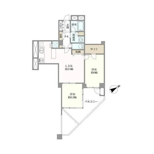 渋谷美竹ハイム 間取図