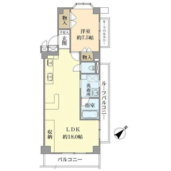 ハピーハイツ山下公園 間取図