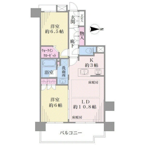 クリオ川崎南幸町 間取図