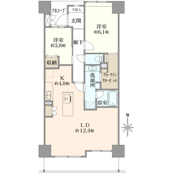 カムザ・スクエア八千代緑が丘エスタシオン 間取図