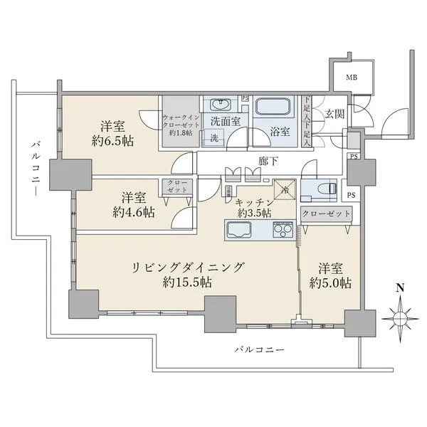 ブリリアタワー川崎 間取図