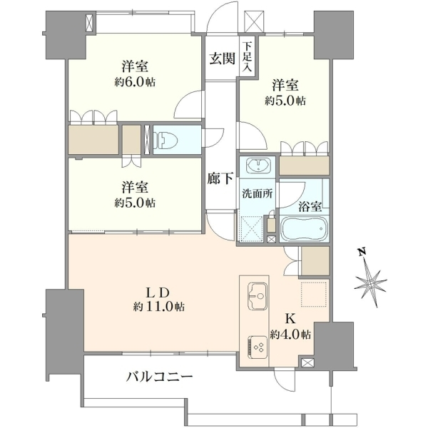 ライオンズ船橋シーズンフォート 間取図