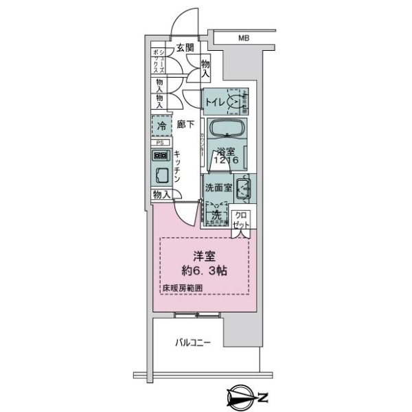 リニアゲートタワー名古屋 間取図