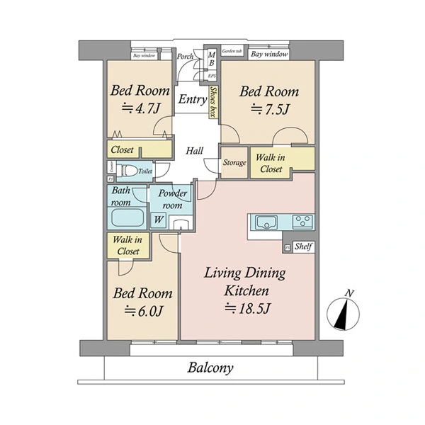 新蓮根団地 間取図
