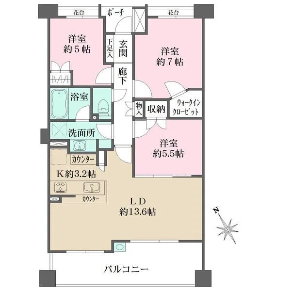 パークフォリア青葉台つつじが丘レジデンス 間取図
