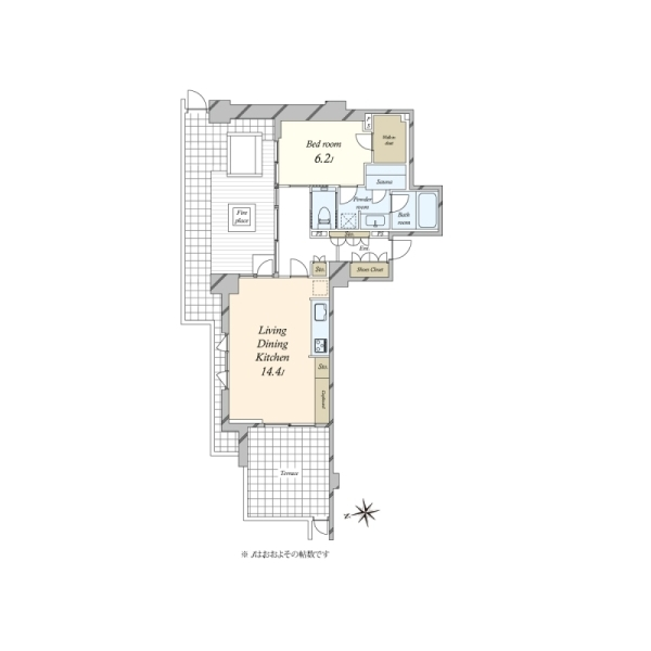 クレヴィア三軒茶屋　 間取図