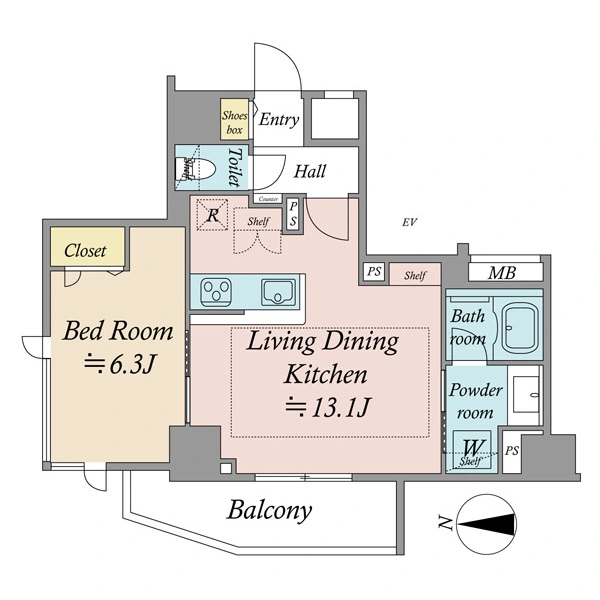 クレヴィスタ浅草ＩＩ 間取図