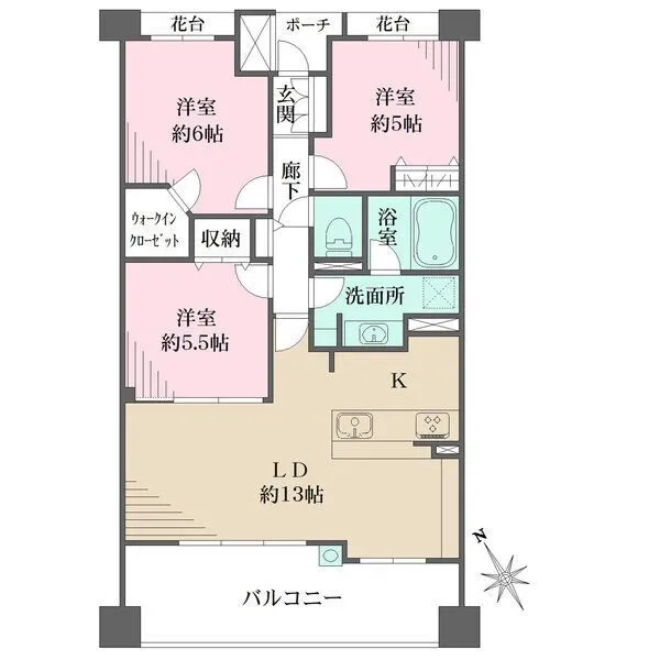 パークフォリア青葉台つつじが丘レジデンス 間取図