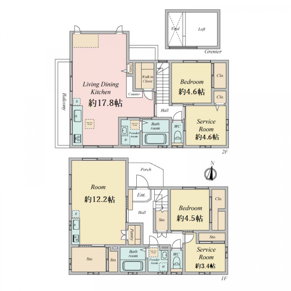 さいたま市北区別所町 間取図