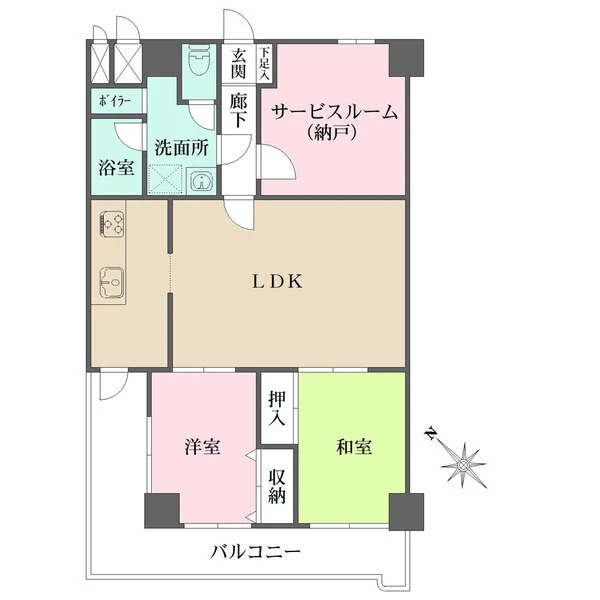 ライオンズマンション西川口ヴィアーレ 間取図