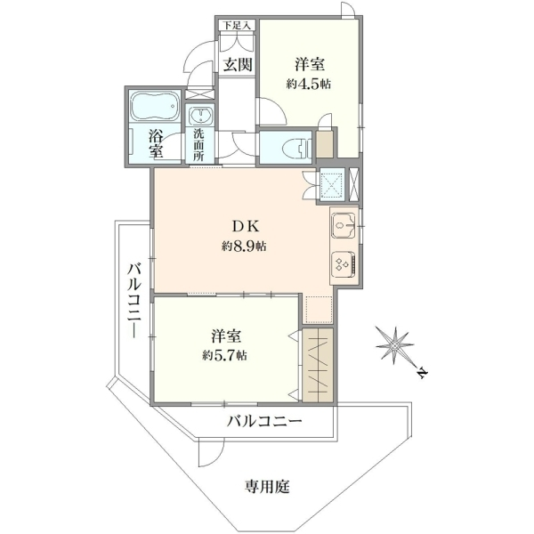 エクセルシオール文京大塚 間取図