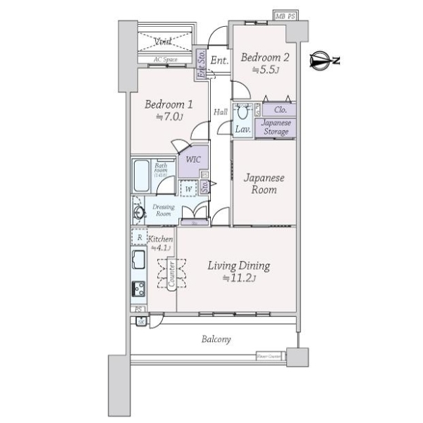 ライオンズガーデン北習志野 間取図