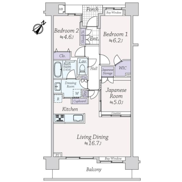 ルピアコート新小岩 間取図